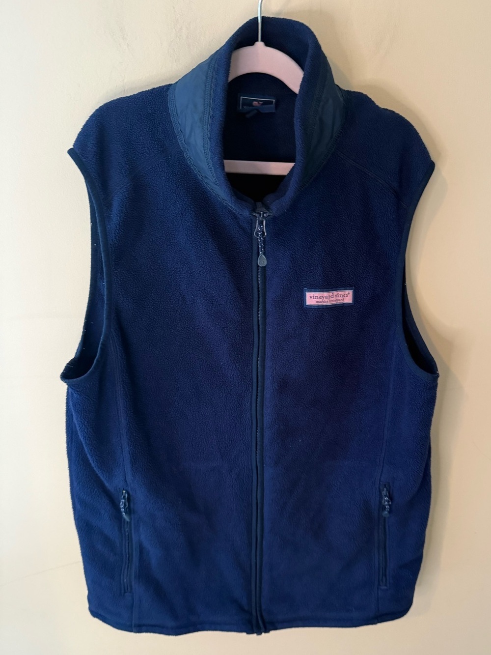 Vineyard Vines Womens Blue Fleece Vest Small